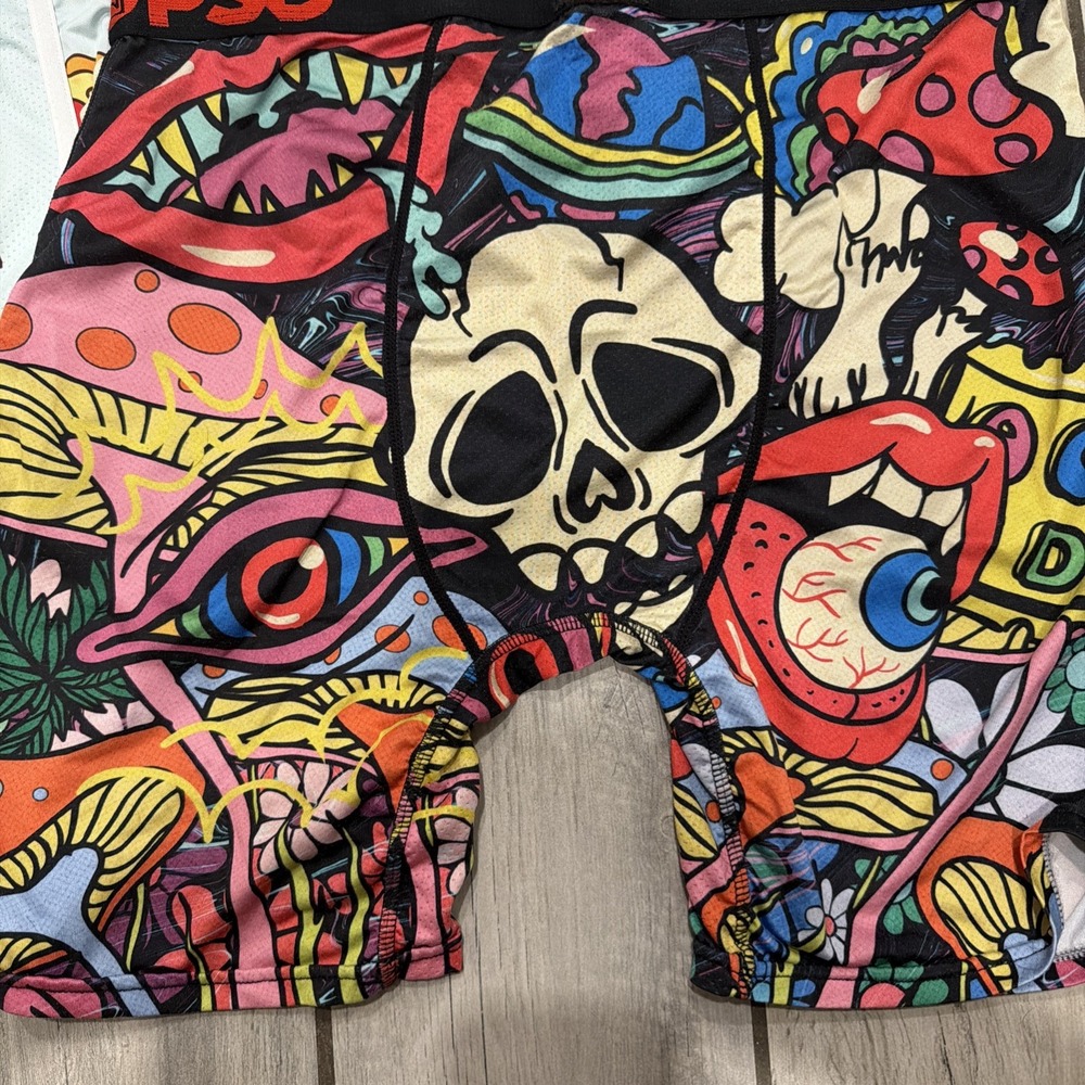 NWOT PSD Boxer Brief Compression Shorts Mens Drip Pizza Eyeball Mushroom Set - Picture 4 of 7